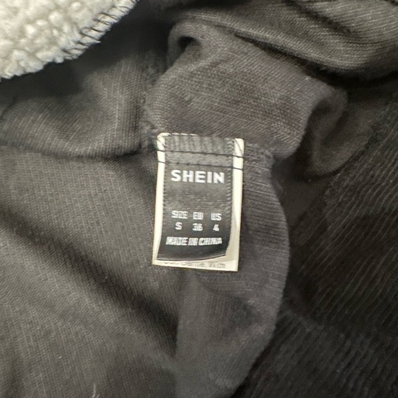 Like New S Black Jacket w/Sherpa lined collar - Picture 3 of 5